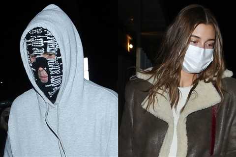 Justin Bieber wears ski mask to church with wife Hailey