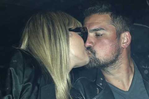 Bebe Rexha and boyfriend Keyan Safyari share a kiss as they leave dinner at Craig’s in West..
