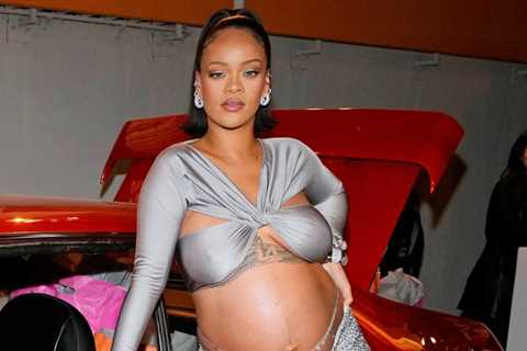 Rihanna Wears Daring Baby Bump Bare Outfit For Fenty Beauty Launch!