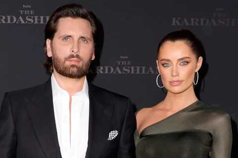 Scott Disick and girlfriend Rebecca Donaldson make their red carpet debut at the premiere of The..