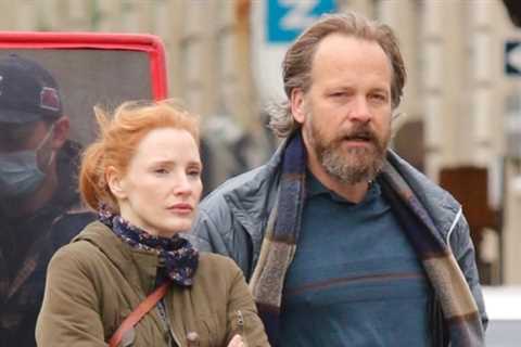 Jessica Chastain & Peter Sarsgaard shoot new project in New York City