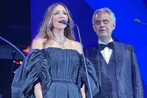 Katharine McPhee Performs Elvis Song With Andrea Bocelli at the Hollywood Bowl and Again at a..