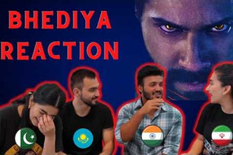 BHEDIYA TRAILER REACTION | Varun Dhawan | Kriti Sanon | Foreigners React.
