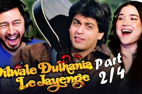 DDLJ Movie Reaction Part 2/4! | DILWALE DULHANIA LE JAYENGE | Shah Rukh Khan | Kajol