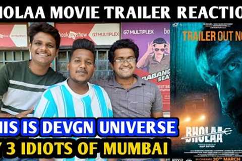 Bholaa Movie Trailer Reaction | By 3 Idiots Of Mumbai | Ajay Devgn | Tabu