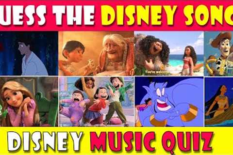 Guess The Disney Songs | Disney Music Quiz | 99.9 % fail | Music Quiz