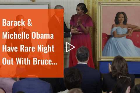 Barack & Michelle Obama Have Rare Night Out With Bruce Springsteen & Wife Patti Scialfa In Spai...