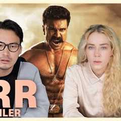 (Sub)Introducing RRR Trailer to American actress for the first time| SS Rajamouli | NTR | Ram Charan