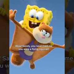 she's a FLYING SQUIRREL?! Saving Bikini Bottom: The Sandy Cheeks Movie is now on Netflix