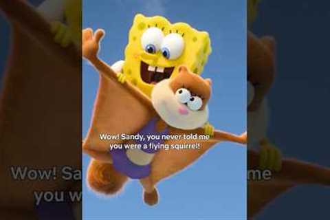 she's a FLYING SQUIRREL?! Saving Bikini Bottom: The Sandy Cheeks Movie is now on Netflix