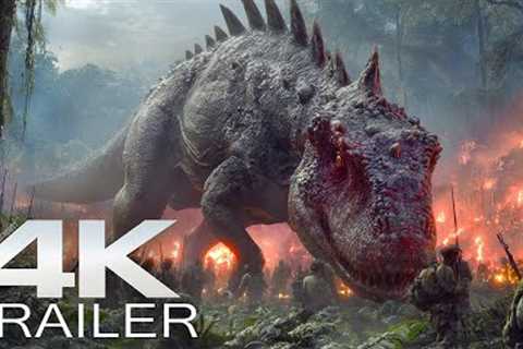 PRIMITIVE WAR Trailer (2025) New Dinosaur Horror Movies 4K